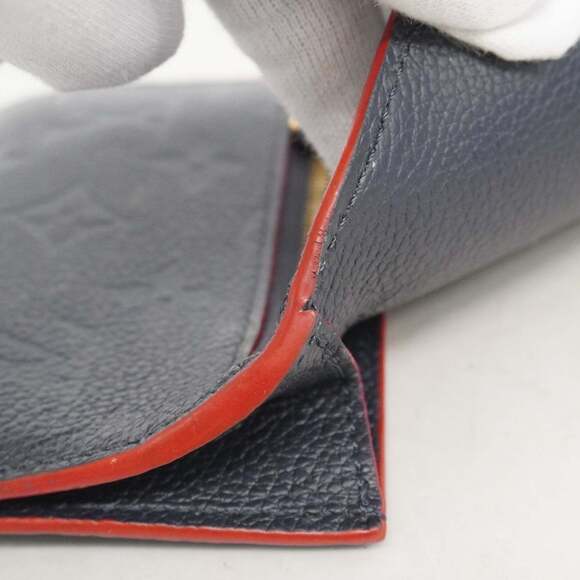 Louis Vuitton Monogram Empreinte Pochette Cle M62017 Marine Rouge Wallet/Coin... - Picture 6 of 13
